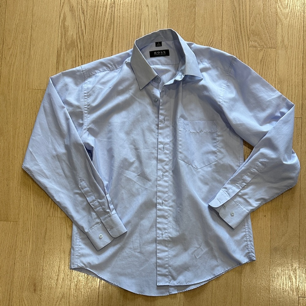 Boss Men's Sky Blue Dress Shirt